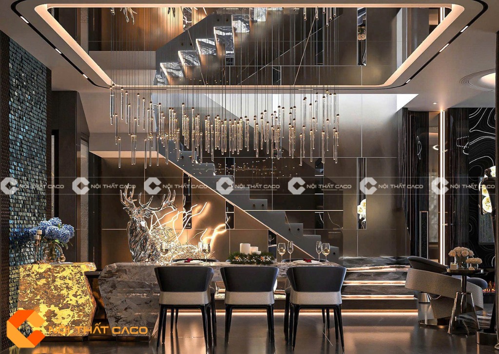 Thiết kế nội thất biệt thự sang trọng đẳng cấp cho anh Vũ ở quận 4