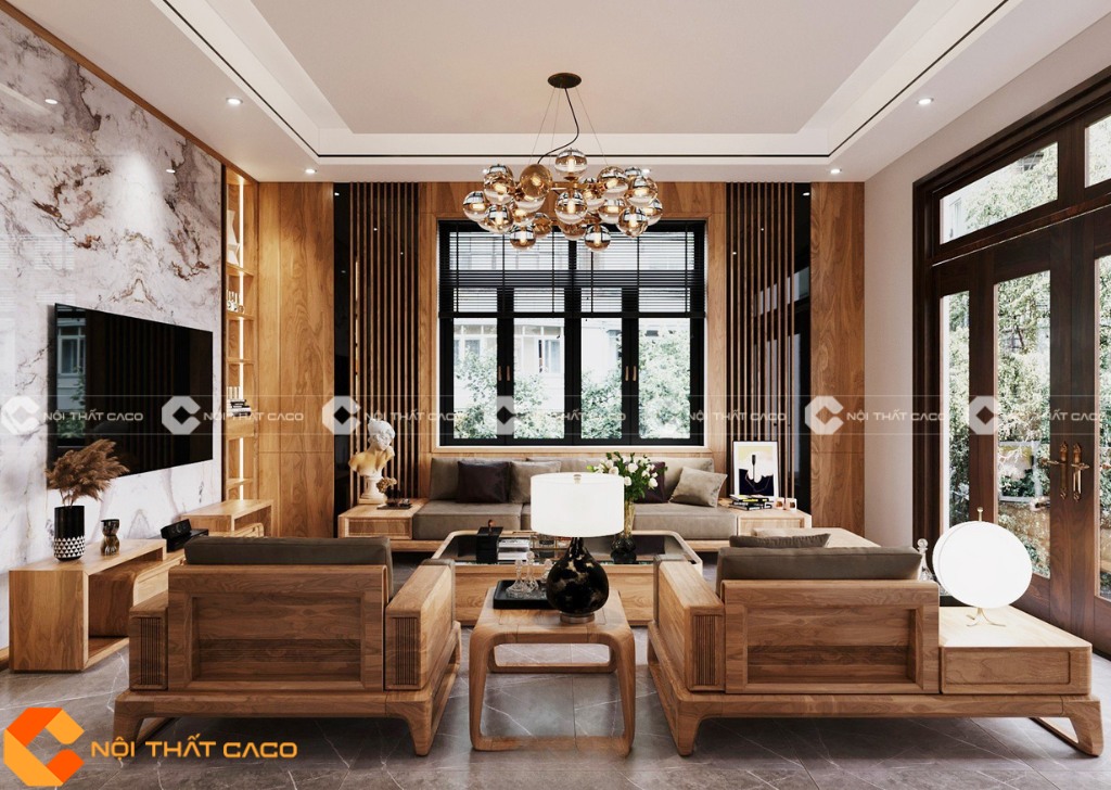 Thi Công Nội Thất Phòng Khách Sang Trọng Cho Anh Tân Quận 12