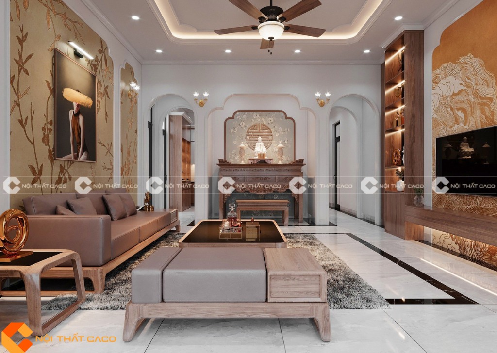 Thi Công Nội Thất Phòng Khách Tinh Tế Cho Chị Tú Quận 2