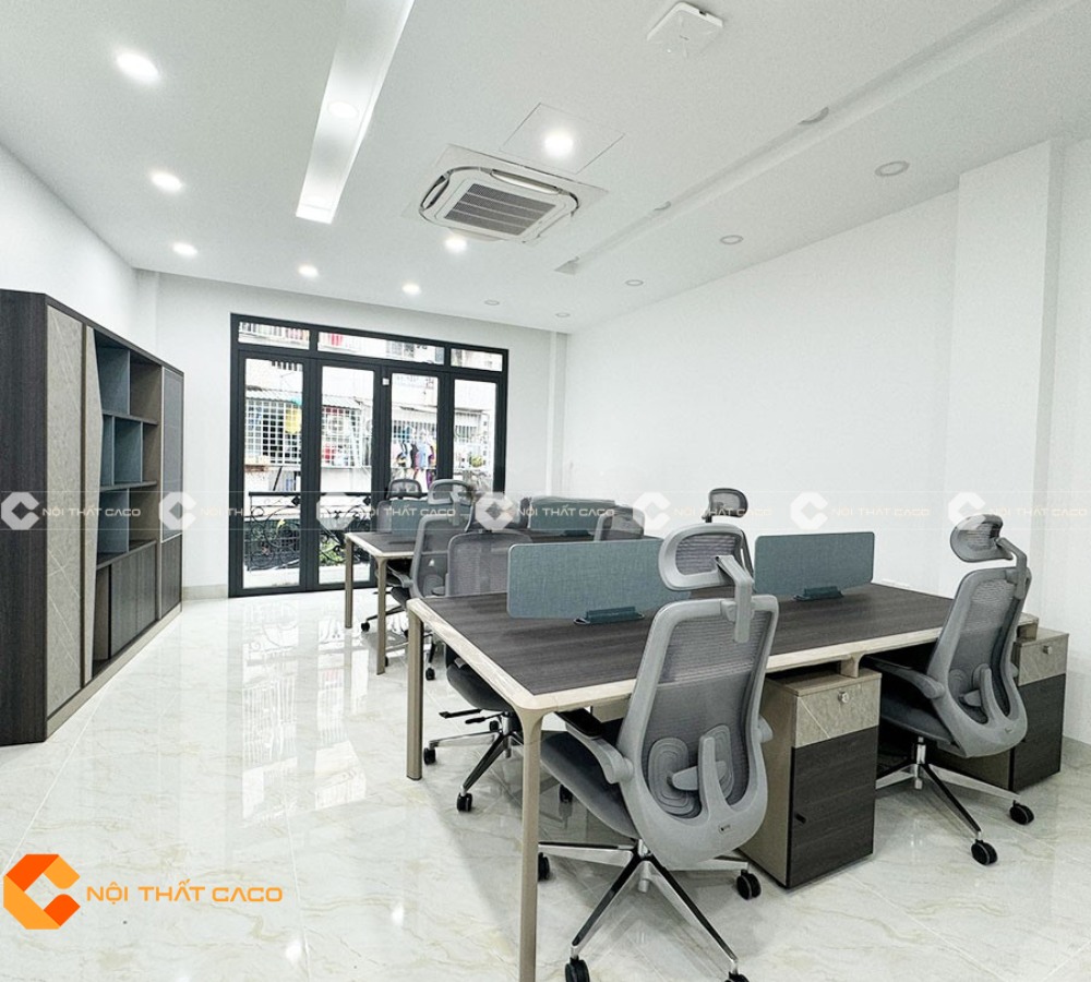 Thi công nội thất văn phòng cho nhân viên tại quận Bình Tân