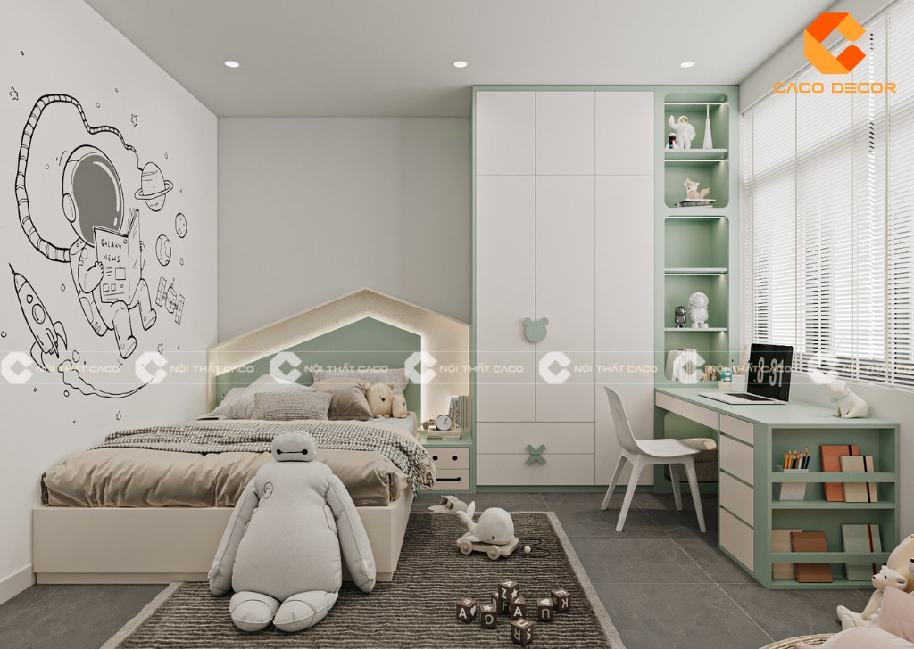 BST các mẫu phòng ngủ cho bé gái 7 tuổi “siêu” đáng yêu